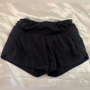 Black Lululemon 4 inch Shorts
